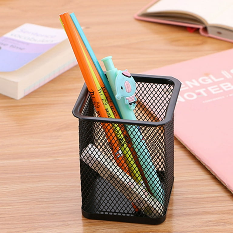 Metal Mesh Pen Holder Desk Organizer Fresh Student Stationery-office Supplies