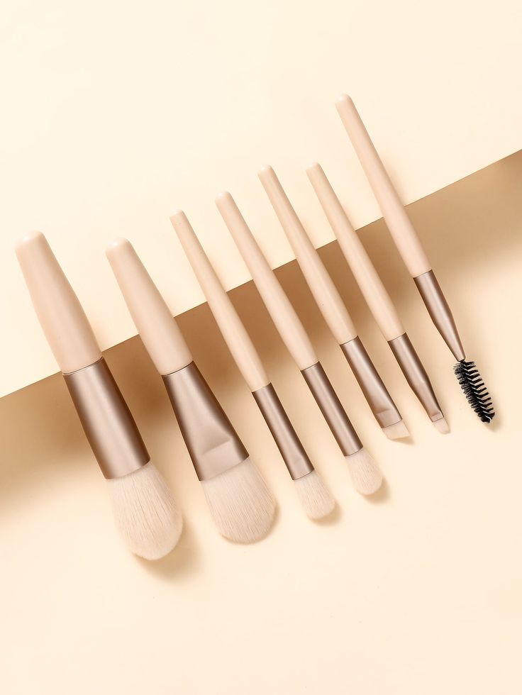 8Pcs Portable Makeup Brushes Set