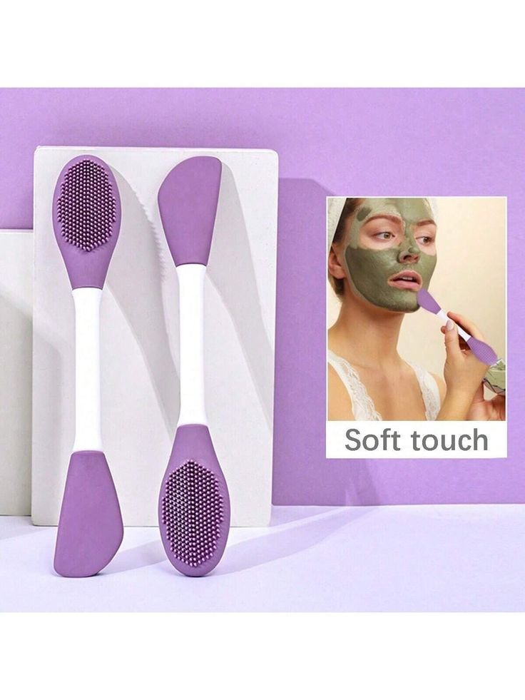 2 pc  2 in 1 Face Mask Brush