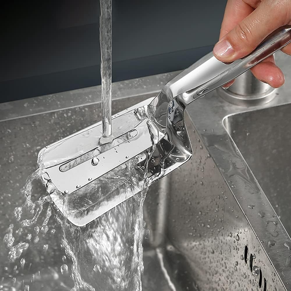 Stainless steel food tongs