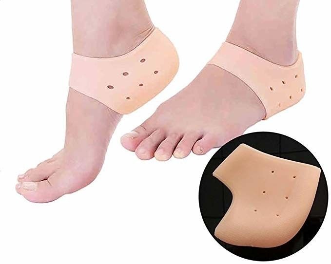 1 Pair Silicone Gel Heel Pad Socks