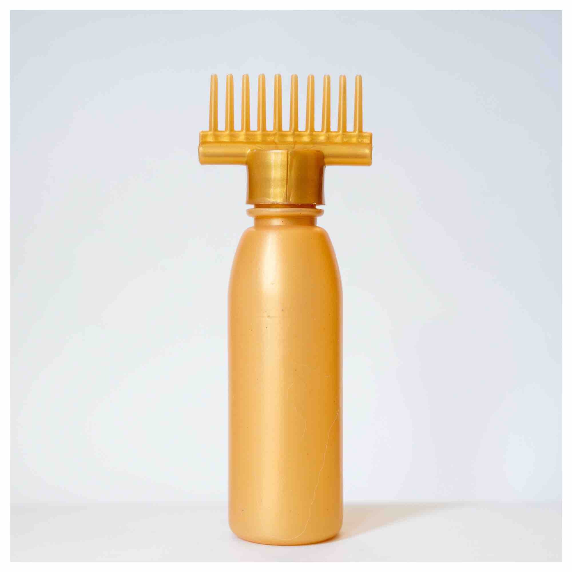 2 pc oil bottle with comb for hair