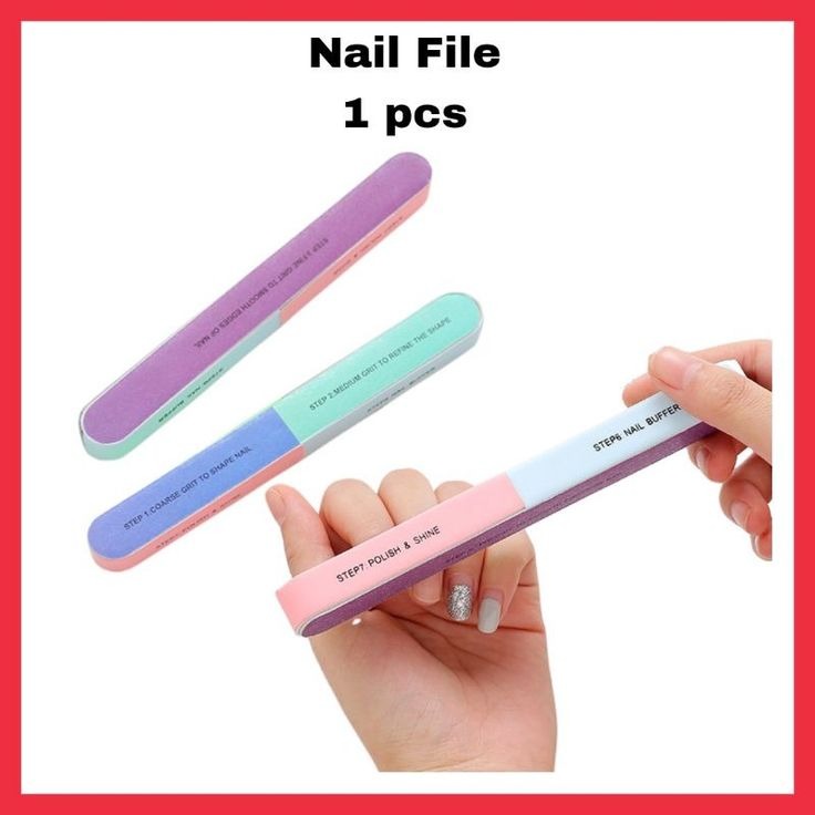 2 PCS Six-sided Polishing File Nail Tool
