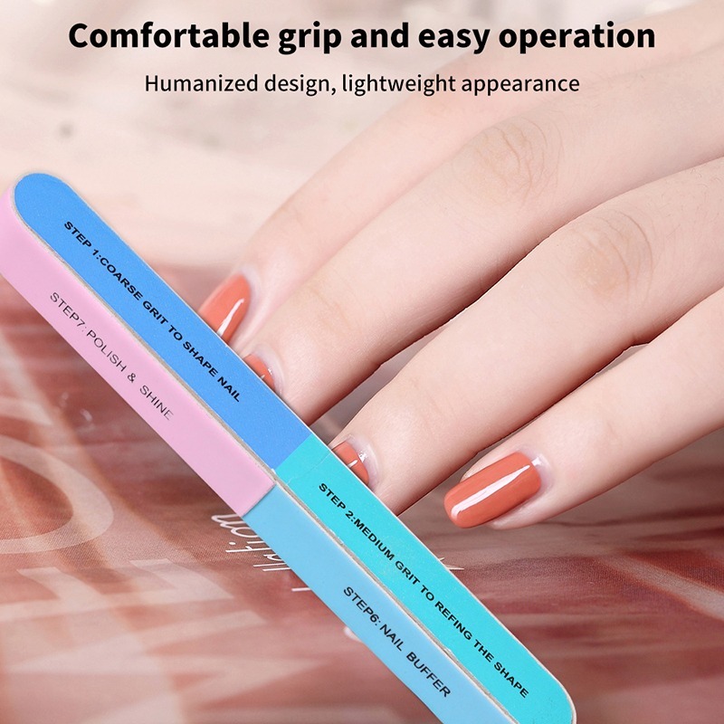 2 PCS Six-sided Polishing File Nail Tool
