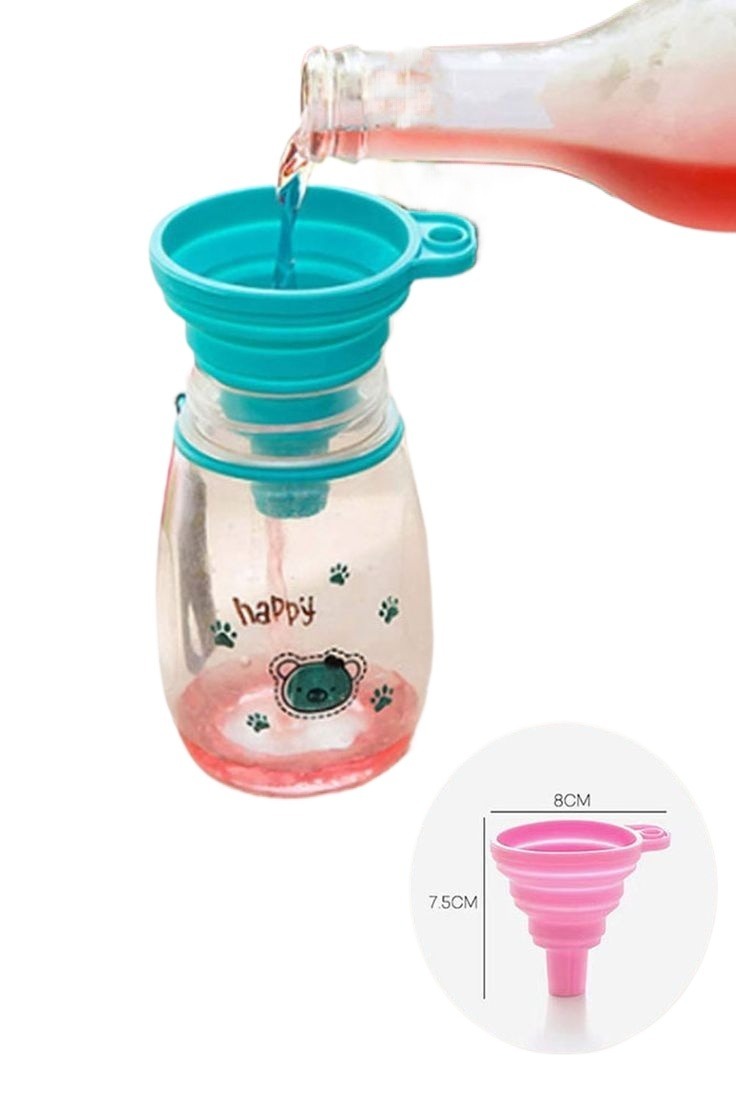 2 pc silicone funnel foldable