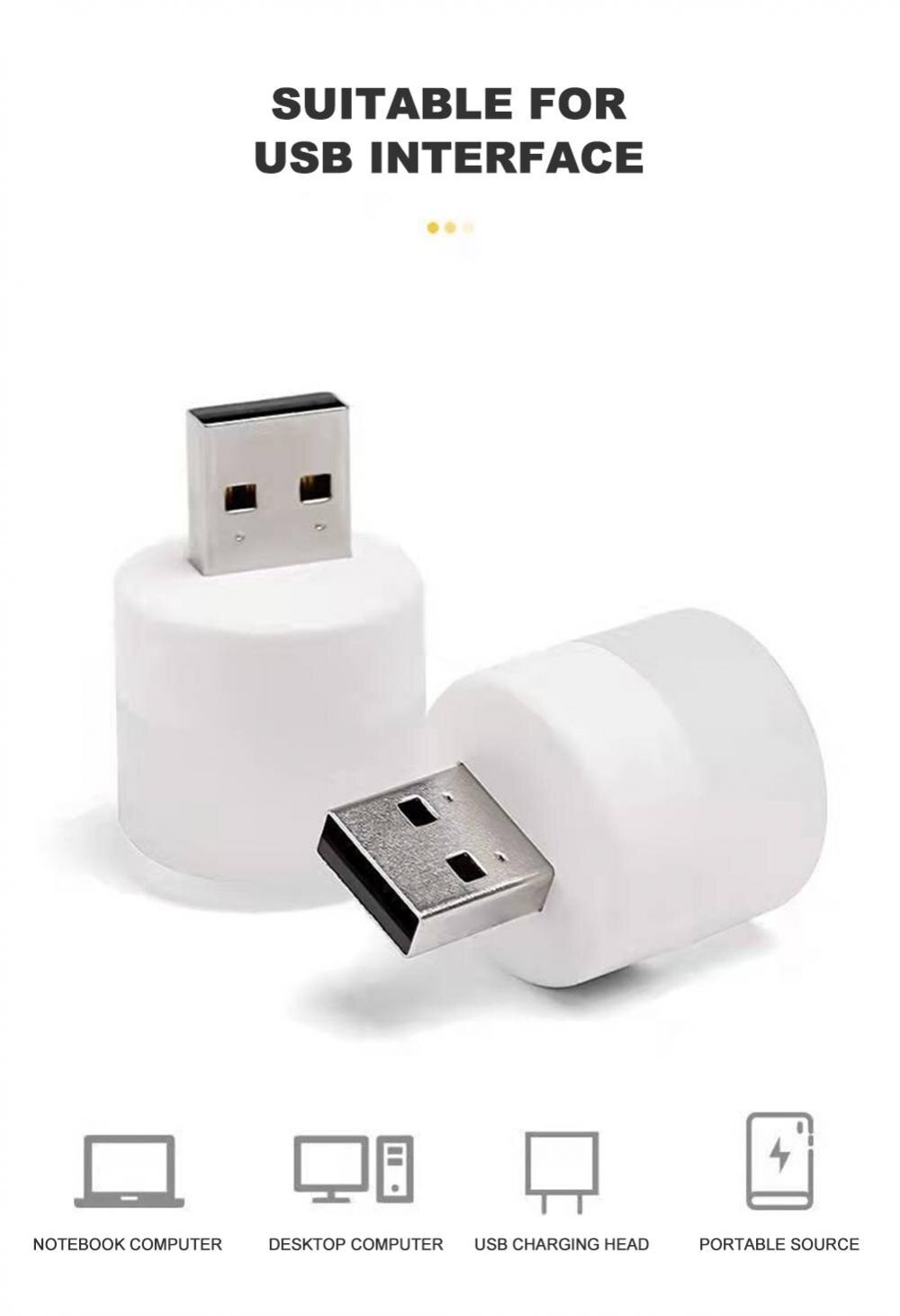2 pc mini usb night