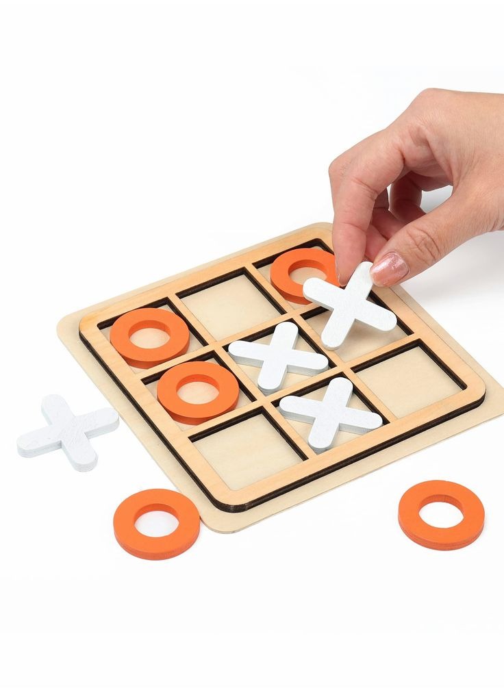 Wooden Tic Tac Toe Game