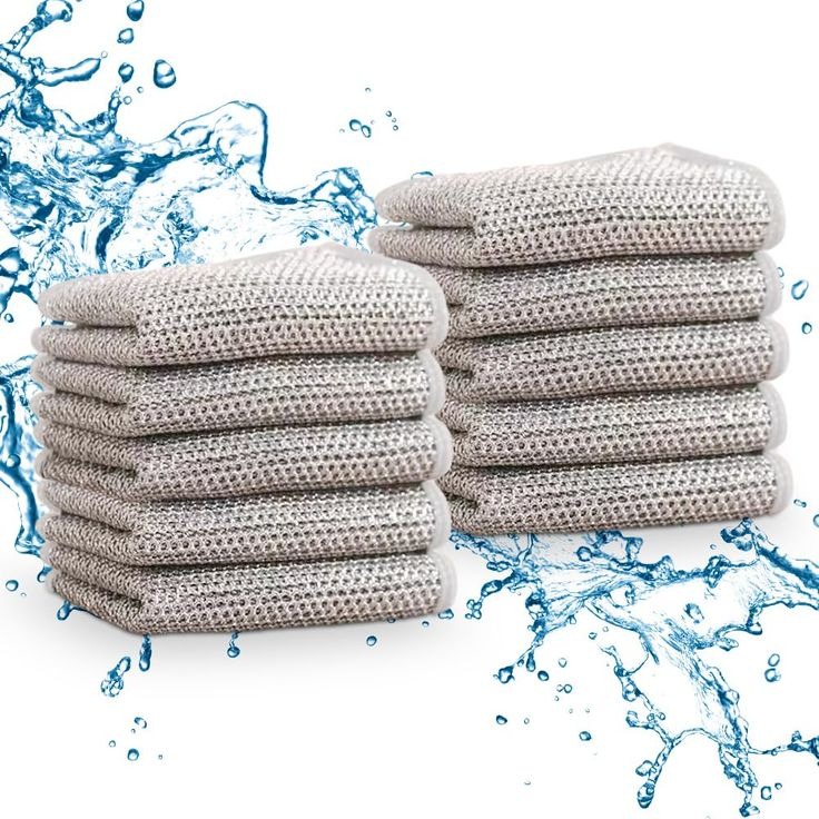 4 pc  Dish cloth silver